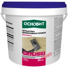 ЭКСТЕРВЭЛЛ ОSl штукатурка декоративная силиконовая короед супербелая ОСНОВИТ