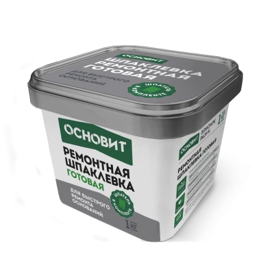 Готовая шпаклевка для ремонтных работ ЭЛИСИЛК РА39 H (1 кг) ОСНОВИТ Готовая шпаклевка для ремонтных работ ЭЛИСИЛК РА39 H (1 кг) ОСНОВИТ