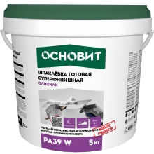 Готовая шпаклевка для ремонтных работ ЭЛИСИЛК РА39 H (5 кг) ОСНОВИТ